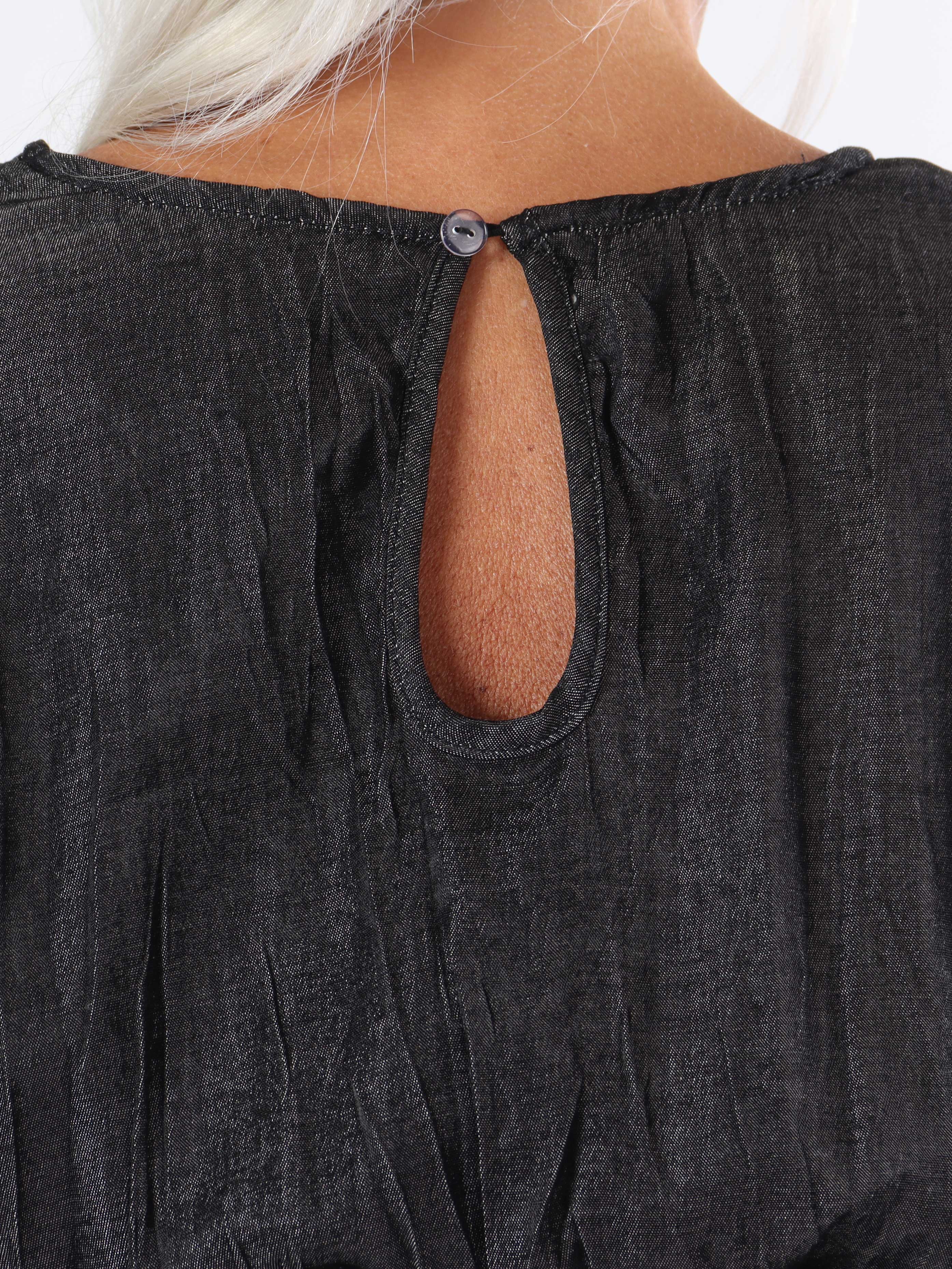 Pams Denim Jumpsuit L/S - Plus size denim jumpsuit